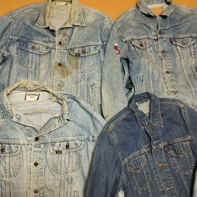 LOT of Denim Jackets Levi's/Lee/Wrangler "Grade B"