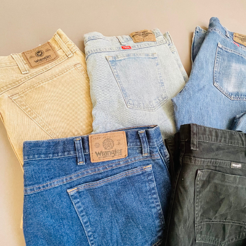 Bale 100u Wrangler jeans & Bermuda (Grade A,B,C)