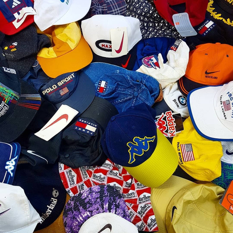 LOT of Vintage Branded CAPS