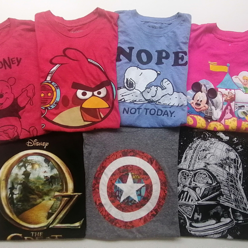 LOT of  Disney / Marvel / Cartoons T-Shirts Vintage & Retro