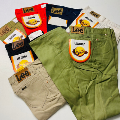 LOT of LEE Basic 5 Pockets Trousers Vintage & Retro