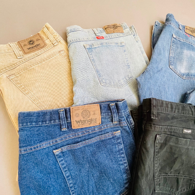 LOT of Vintage WRANGLER Denim Jeans Mix