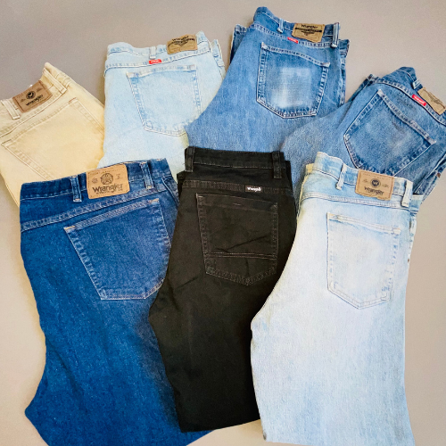 LOT of Vintage WRANGLER Denim Jeans Mix